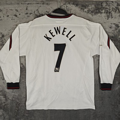 Liverpool 2003/2004 Away 2005 3rd Football Shirt #7 KEWELL Reebok M Long Sleeves