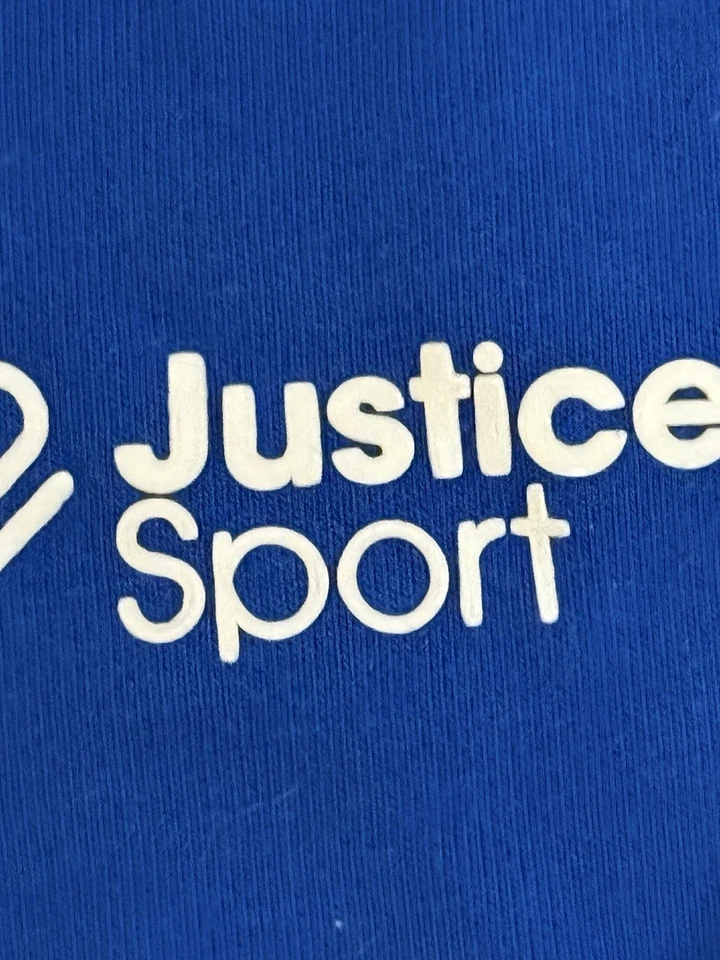 JUSTICE SPORT Sudadera con Capucha/Chaqueta Completa con Cremallera/Leggings CONJUNTO TALLA L Azul y Negro Foto 3 de 4