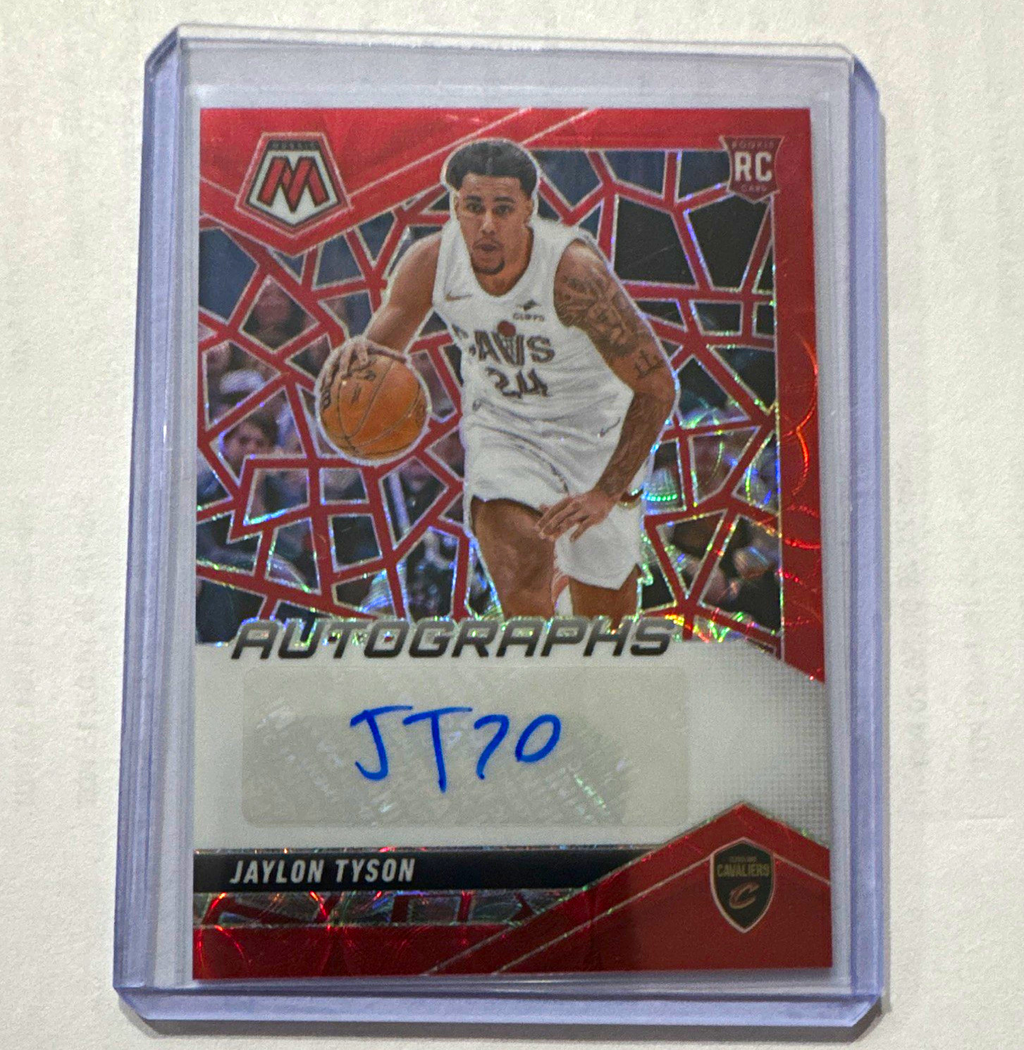 2024-25 Panini Mosaic Jaylon Tyson Rookie Autographs Mosaic RAM-TYS RC Auto