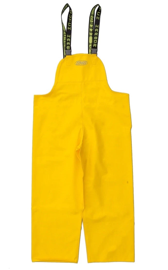 DHG Jacket & Bibs ADULT Size S Yellow DUTCH HARBOR GEAR Fishing Hooded Rain Coat