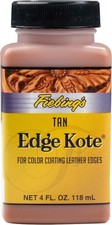 Fiebing's Edge Kote 4oz, Tan - Leather Edge Paint for Shoes, Furniture, Purses