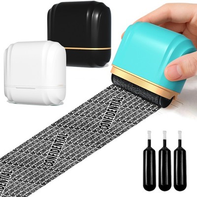 ID Theft Protection Roller Stamp Easy Guard Your Data Identity Security Privacy
