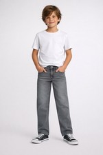 Levi Strauss Signature Boys Relaxed Stretch Jeans, Black Size 16 . New