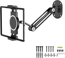 ipad Wall Mount, Swivel Tilt, AluminiumTablet Wall Mount, Adjustable and