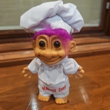 Vintage Russ Troll Master Chef Purple Hair New In Original Packaging 