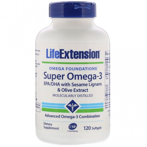 Life Extension, Omega Foundations, Super Omega-3, 120 Softgels 737870198215  | eBay