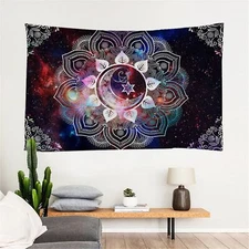 Galaxy Starry Sky Moon Star Tapestry Bohemia Bedroom Living Room Wall Hanging