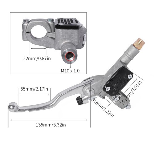 Hydraulic Clutch Master Cylinder Lever for 450 350 125 250 XC-W XC-F EXC SXS-F - Picture 2 of 7