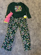 NEW Christmas Pajama Set with Fuzzy Socks Girls Size 14