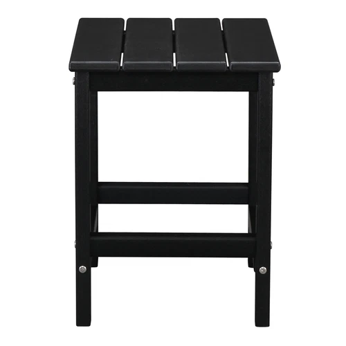 36*36*47cm Single Layer Square HDPE Side Table Black - Picture 9 of 23