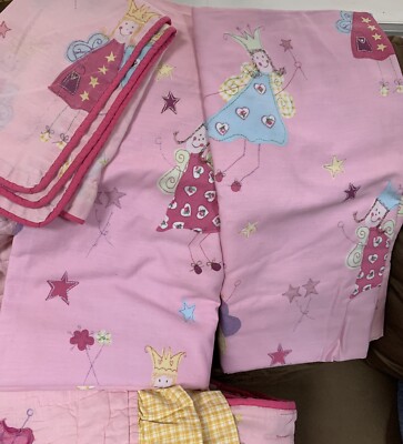 LAURA ASHLEY  フィティッドシーツ120X200cm LAURA ASHLEY FAIRIES TWIN COMFORTER/BEDSPREAD/DUSTRUFFLE/CURTAINS
