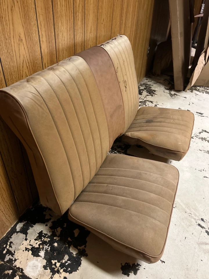 Chevy Camaro 1970-1981 original marrón asiento trasero asiento completo con espuma y tela Foto 3 de 4