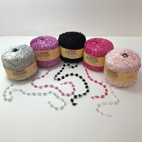 Reynolds Firenze Ribbon Chenille Eyelash Yarn Thread Knit Crochet Choose Color - Picture 3 of 23