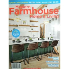 MODERN FARMHOUSE home & living DREAM KITCHENS top trends FRESH IDEAS decorating