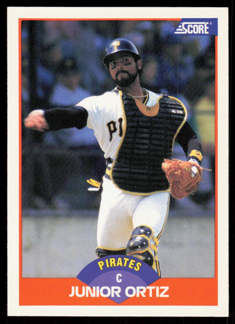1989 Score 402 Junior Ortiz Pittsburgh Pirates