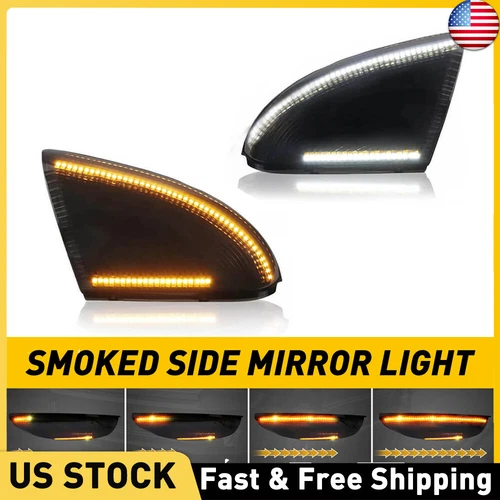 For Dodge Ram 1500 2500 Classic Dynamic LED Side Mirror Turn Signal Puddle Light