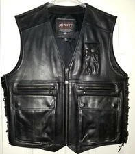 XPERT PERFORMANCE GEAR LEATHER VEST SIZE XXL