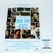 DIRECTOR PEDRO ALMODOVAR SIGNED 'PAIN AND GLORY' 12x18 MOVIE POSTER BECKETT COA
