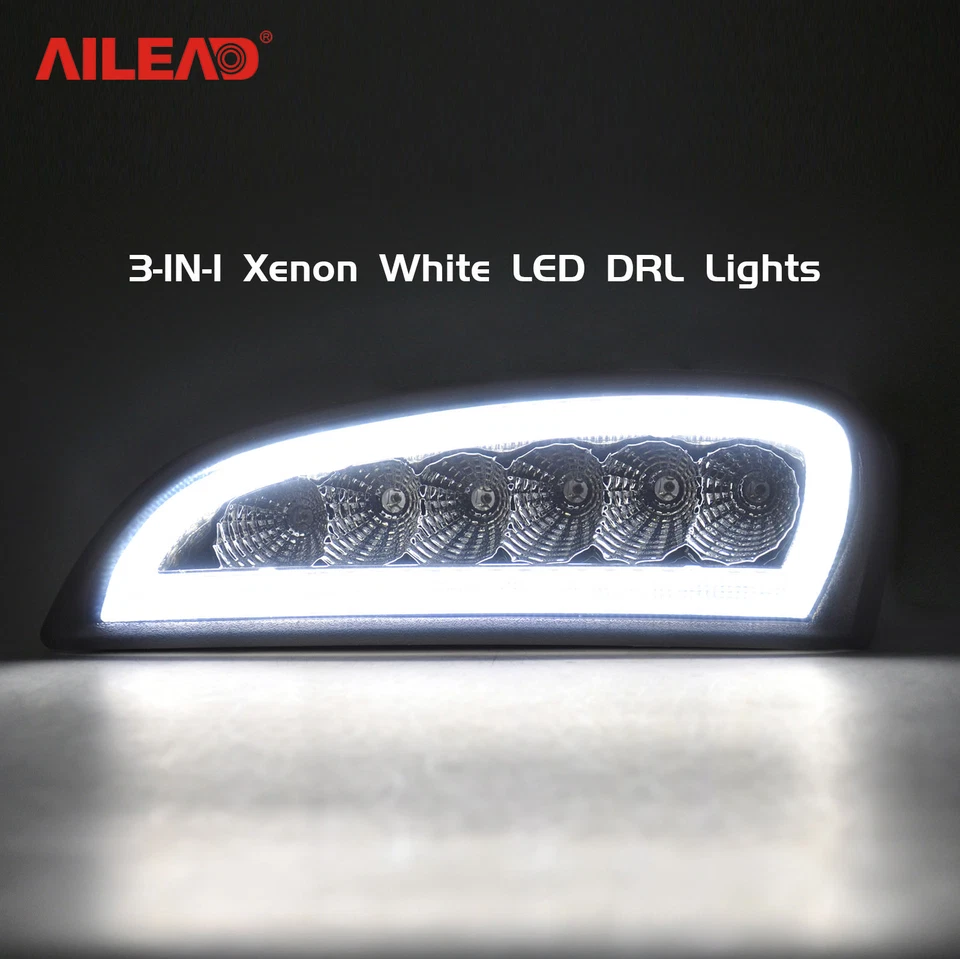 Luz de señal de giro LED diurna ahumada para Porsche Cayenne 2006-2010 Foto 4 de 4