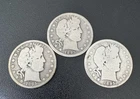 Set Of All Three 1895 Barber Half Dollars P,O And S No Reserve! Great Coins