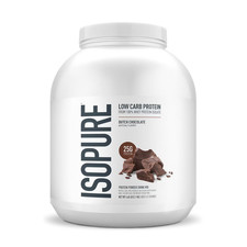IsoPure Bajo en Carbohidratos Proteína Chocolate Holandés Alta Calidad Entrenamiento Libre de OGM 4 lb NUEVO