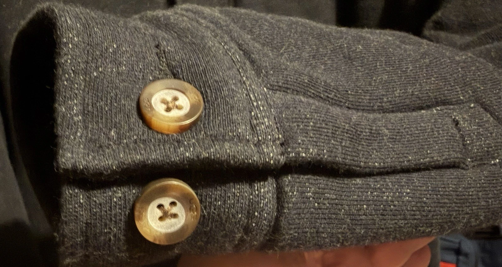 UGG Men's Large Black Button-Front Fleece Lined Jacket - product detail image 13