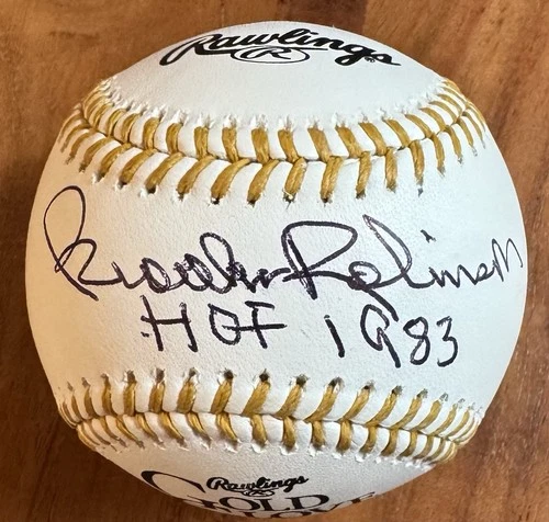 Brooks Robinson Signed “HOF 83” Rawlings Gold Glove Baseball.  Beckett Auth!
