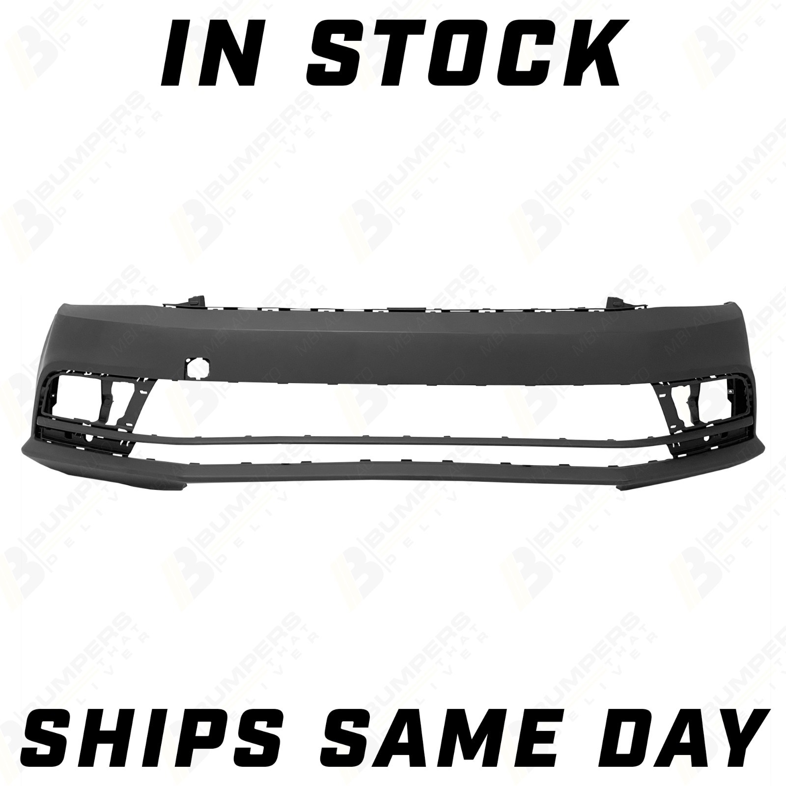 NEW Primered - Front Bumper Cover Fascia for 2015-2018 Volkswagen Jetta 15-18