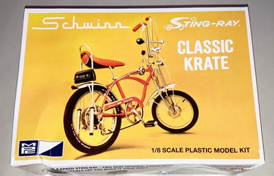 #ad MPC DAMAGED BOX Schwinn Classic Crate Sting Ray Yellow bicycle 1:8 model kit 914 $20.00