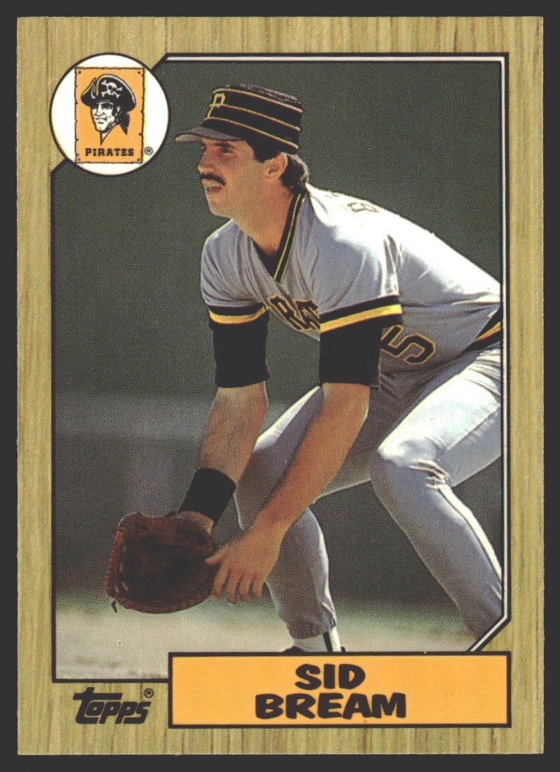 Sid Bream #35 1987 Topps Collector's Edition (Tiffany) Pittsburgh Pirates