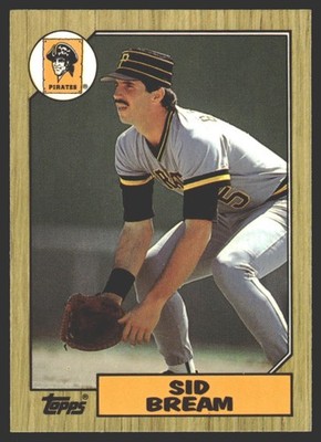Sid Bream #35 1987 Topps Collector's Edition (Tiffany) Pittsburgh Pirates