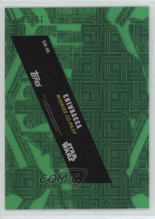 2016 Star Wars High Tek Pattern 1 Green Cube Diffractor 10/10 Chewbacca 09q5 - Image 2 of 3