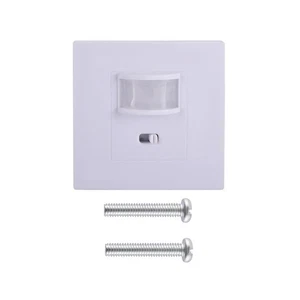 White PIR Motion Sensor Wall Switch AC100-240V for Downlights & Ceiling Lights