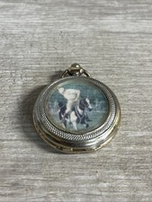 Vintage Gold Pocket Watch With Horse Rider On Front