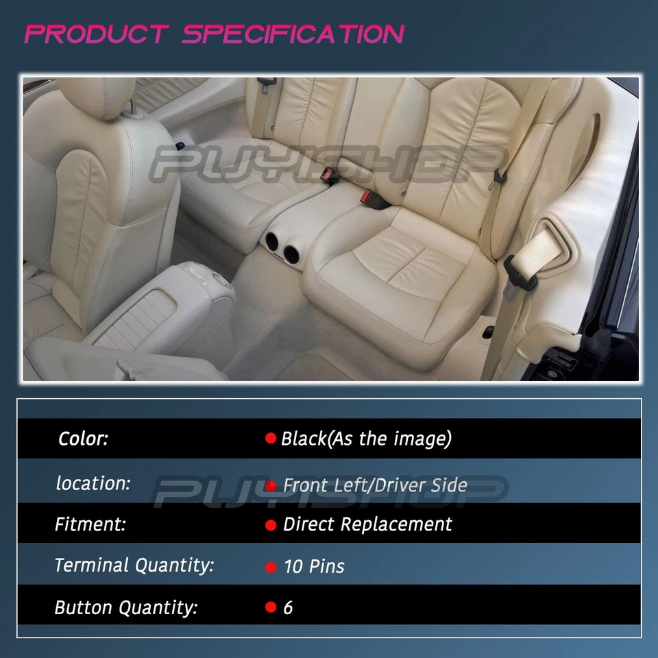 Front Left Power Master Window Switch For Mercedes-Benz CLK320 CLK350 CLK55 - Изображение 2 из 4