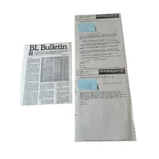 VTG 1979 British Leyland Mailgram Production Streamlined Bulletin Dealership