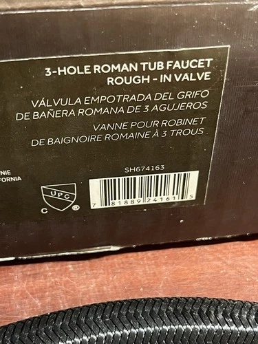 Signature Hardware SH674163 3 Hole Roman Tub Filler Rough-In Valve - Picture 2 of 2