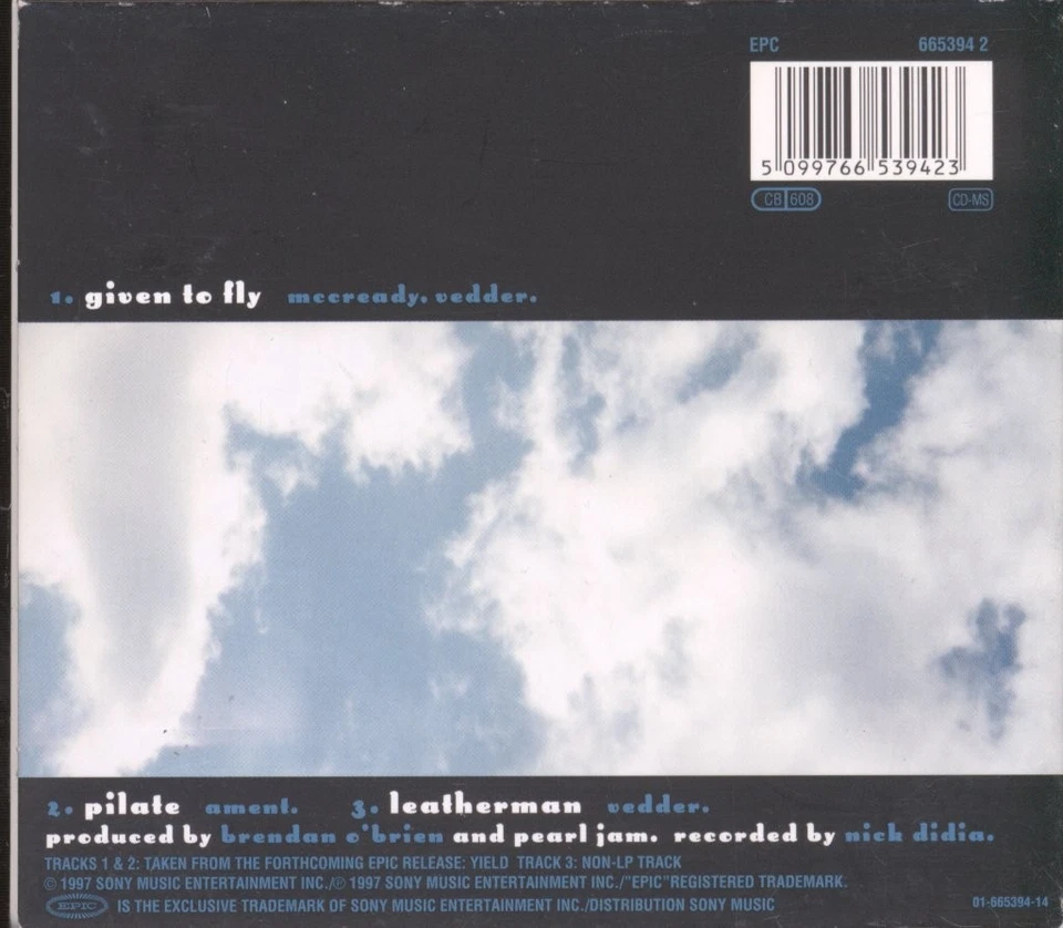 Pearl Jam Given To Fly CD Europa Epic 1997 CDs Im Digipak. Hat Kleinen Aufkleber - Bild 2 von 3