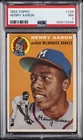 1954 TOPPS #128 HANK AARON ROOKIE RC PSA 7
