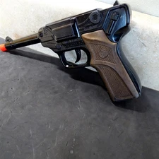 Vintage Gonher German Luger Toy Cap Gun, Made In Spain, No. 124