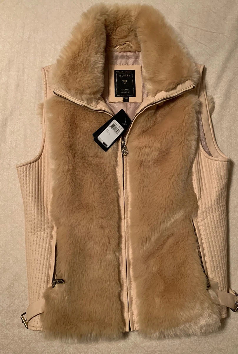Guess faux fur clearance vest