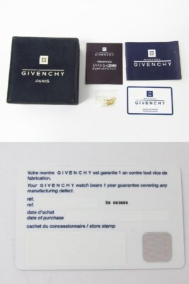 GIVENCHY MILLESIME 2000th Anniversary Model REG.1569465 Quartz