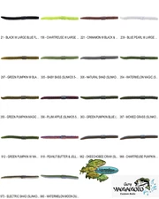 Yamamoto SLINKO5.5 Ribbed Senko Soft Plastic Floating Worm Pick Any 23 Colors