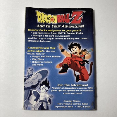 Dragonball Z Trading Collectable Card Game Sayan Sagan Series Rulebook USED  READ