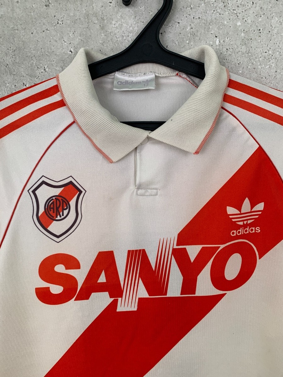 RIVER PLATE 1992 1993 1994 HOME FOOTBALL SHIRT #9 ADIDAS