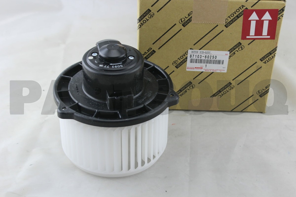 8710360250 Genuine Toyota MOTOR SUB-ASSY, BLOWER W/FAN 87103-60250