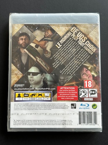 Jeux Playstation 3 / PS3 - Heavy Rain - Neuf - Français - Imagen 2 de 2