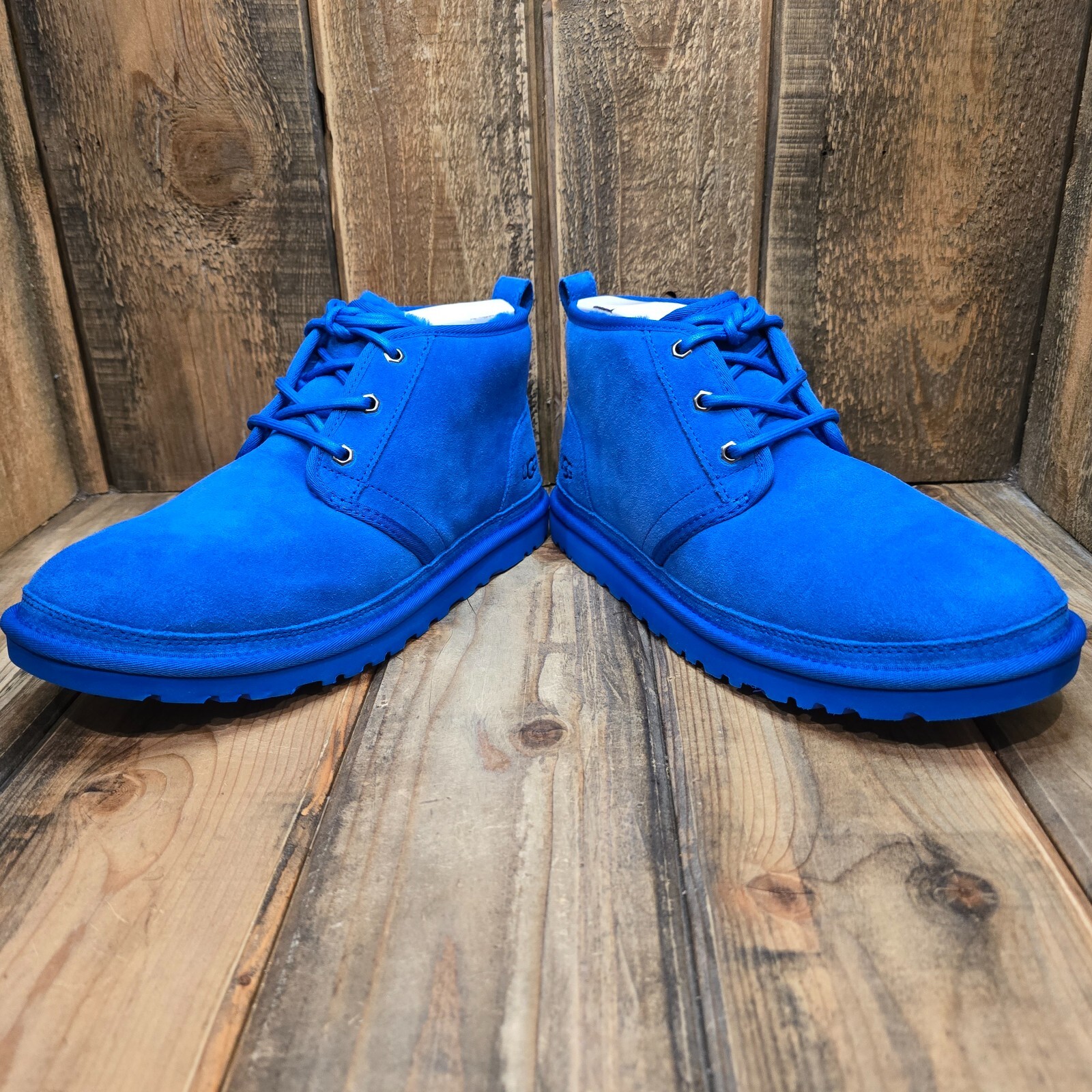 UGG NEUMEL BOOT DIVE BLUE SUEDE WOOL LINED CHUKKA SHOE MEN US 13 /UK 12 /EU 46 image 9