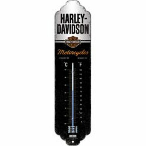 Vintage Harley Davidson 28x6.5cm Thermometer - Picture 1 of 2