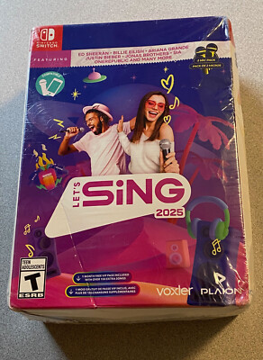 Let's Sing 2025 2 Mic Pack Switch New Plaion 1140704BXUSC 810086922925